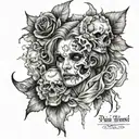 pain hatred grief sorrow tattoo design idea