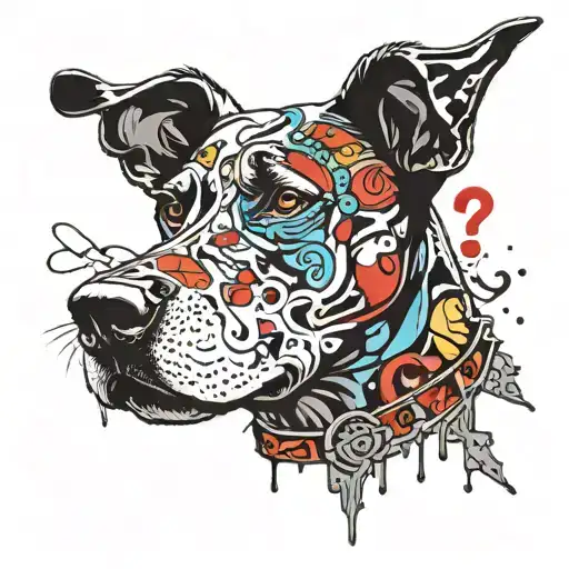 scooby doo collar with snacks tattoo design idea