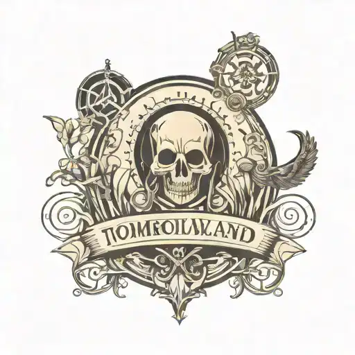tomorrowland music festival logo tattoo design idea