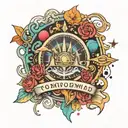 tomorrowland festival logo tattoo design idea