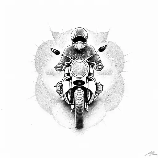 motorbike sprocket with words give heaven some hell inside it  tattoo design idea
