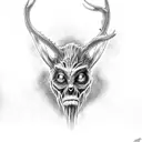 Wendigo tattoo design idea