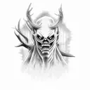 Wendigo tattoo design idea