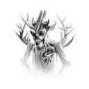 Wendigo tattoo design idea