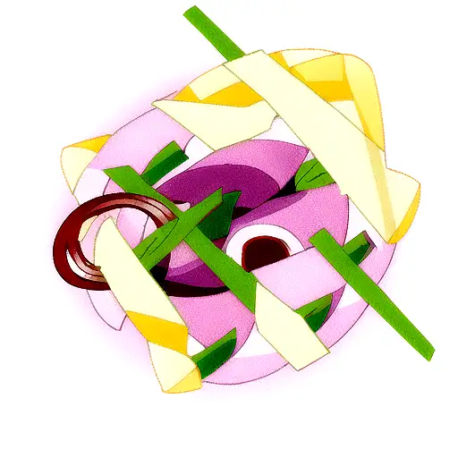 red onion tattoo design idea