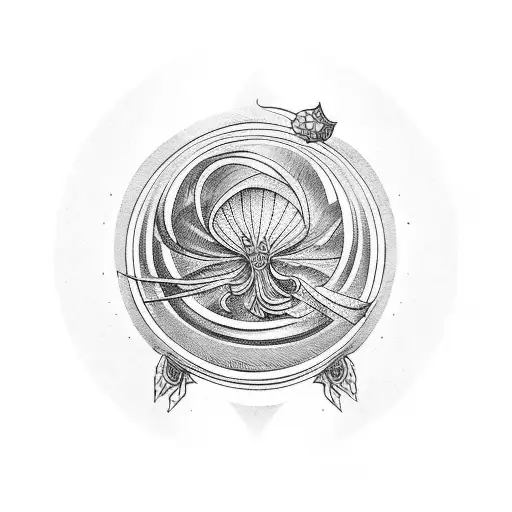 red onion tattoo design idea