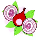 red onion tattoo design idea