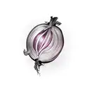 red onion tattoo design idea