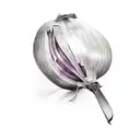 red onion tattoo design idea