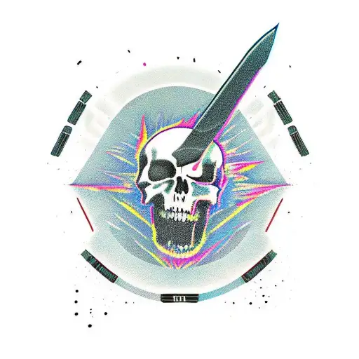 deftones knife party tattoo design idea