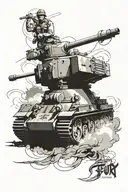 fury, ww2, tank, Brad Pitt, Bible  tattoo design idea