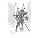 David and Goliath tattoo design idea