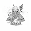 David and Goliath tattoo design idea