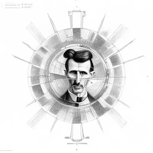 nikola tesla tattoo design idea