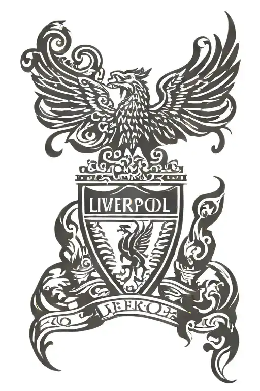 Liverpool You'll Never Walk Alone tattoo design idea
