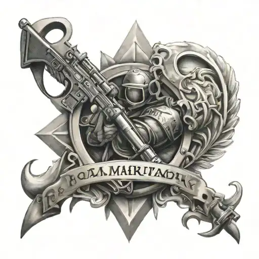 psalm 144:1 tactical tattoo design idea