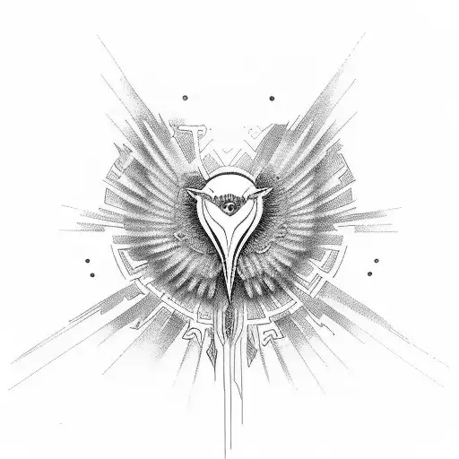 05/25/2015 with heart flatline bob white bird tattoo design idea