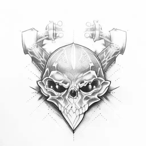 Skateboard tattoo design idea