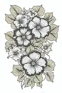 nasturtium tattoo design idea