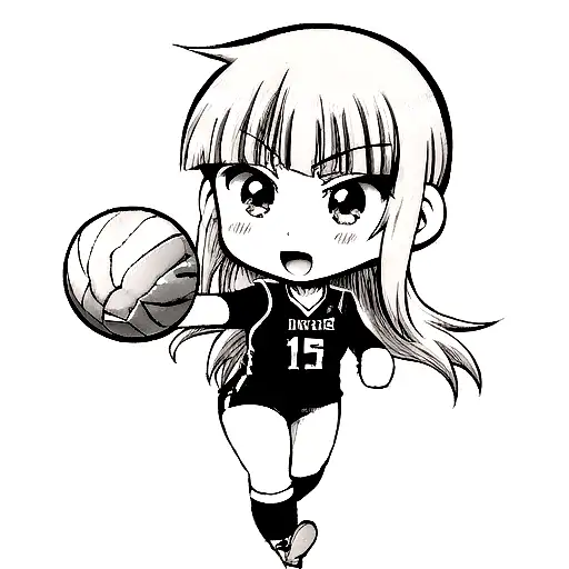 volleyball tattoo design idea