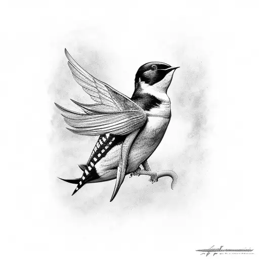 swallow stadium  tattoo design idea