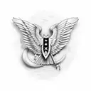  stadium swallow  tattoo design idea