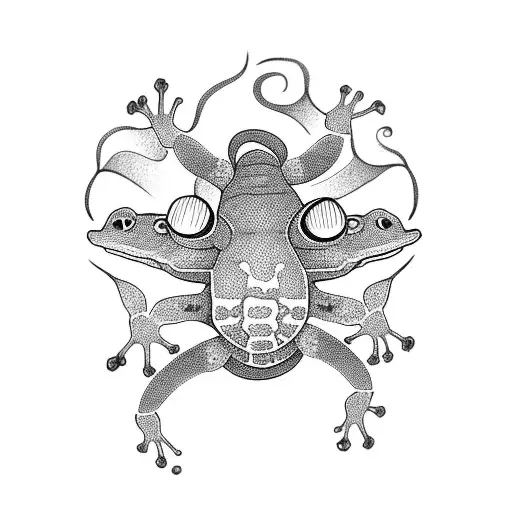 gecko a crete tattoo design idea