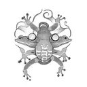 gecko a crete tattoo design idea