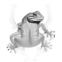 gecko a crete tattoo design idea