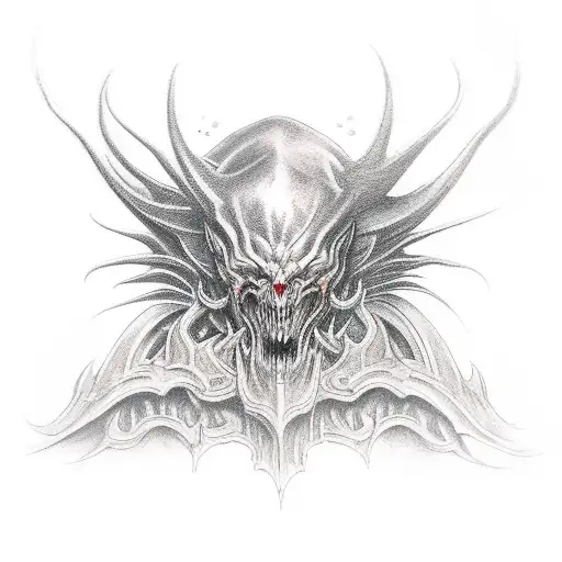 belial from diablo 3 tattoo design idea