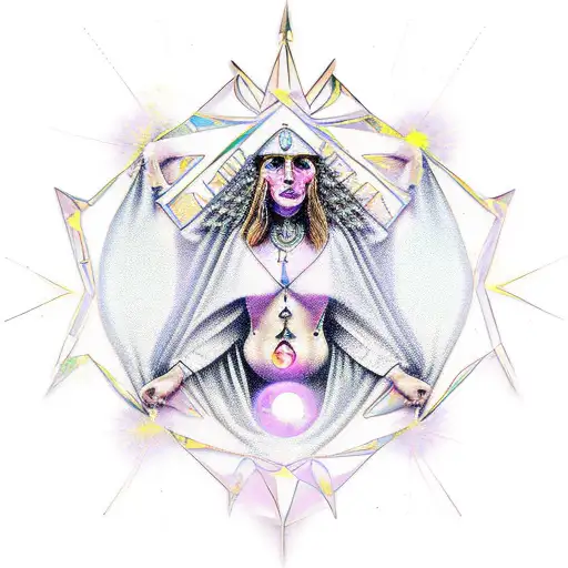 hekate priestess tattoo design idea