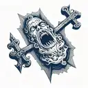 bless him tattoo design idea