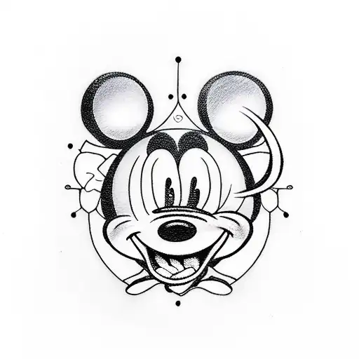 mickey mouse tattoo design idea
