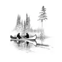 boundary waters canoe area tattoo design idea