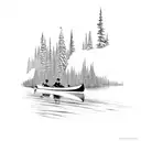 boundary waters canoe area tattoo design idea