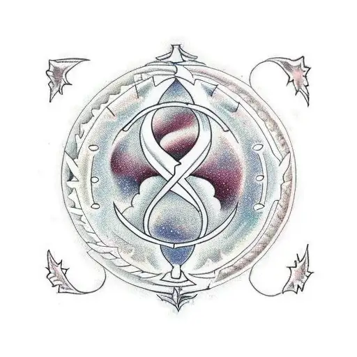 Capricorn symbol and the word January with 13 stars after with year under it. tattoo design idea