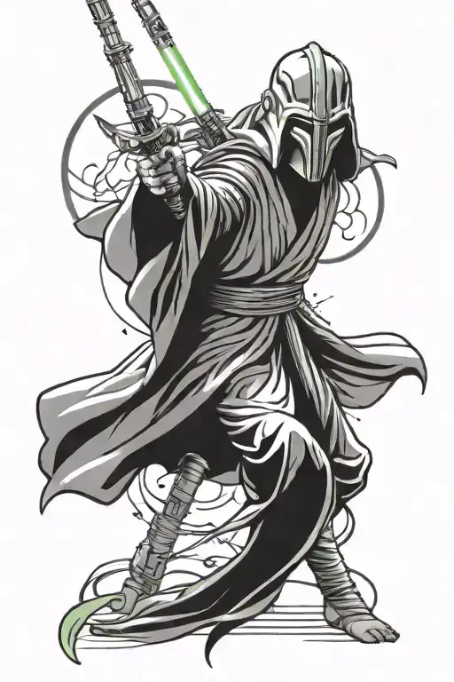 star wars jedi tattoo design idea