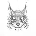 simple charm anklet  tattoo design idea