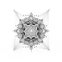 simple charm anklet jewellery mandala tattoo design idea