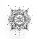 simple charm anklet jewellery tattoo design idea