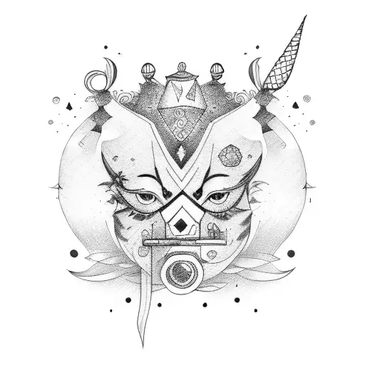 Pyjamaparty, Carnival tattoo design idea