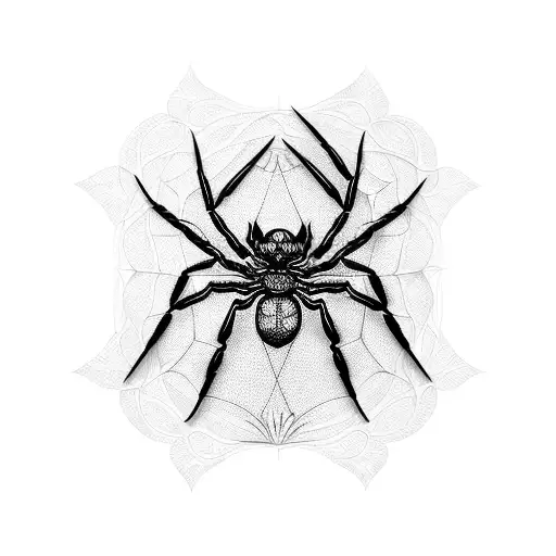 Spider tattoo design idea