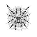 Spider tattoo design idea