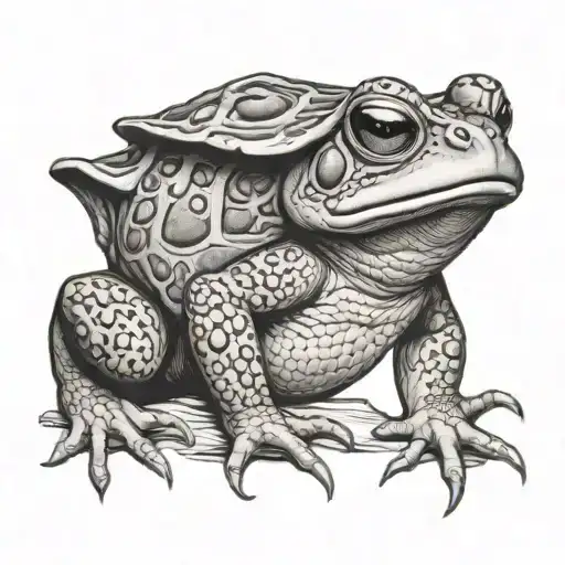 toad druid tattoo design idea