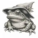 toad druid tattoo design idea