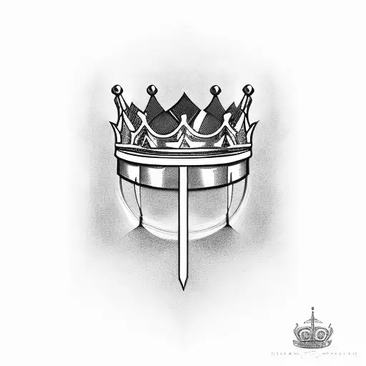 King's Crown with VSP tattoo design idea