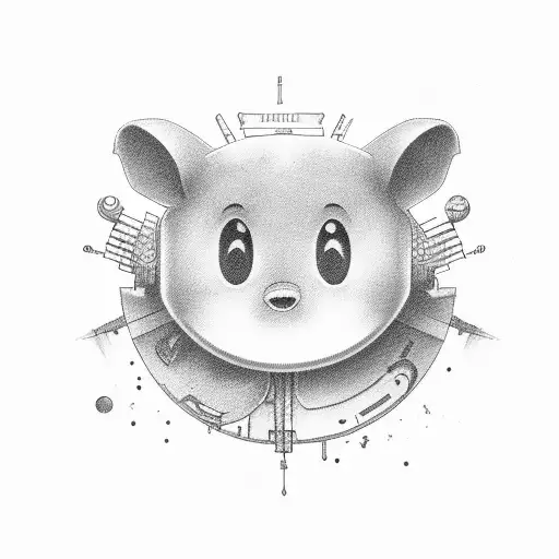 teathre sad face smiley face tattoo design idea