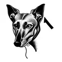 greyhound tattoo design idea