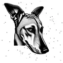 greyhound tattoo design idea