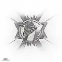 a tattoo that symbolizes persistence and loyalty to achieve the black belt in Brazilian jiu-jitsu; show kimono and black tattoo design idea